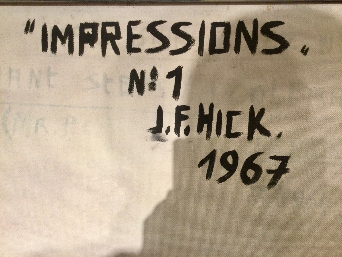 Jean François Hick (1933-2011) « Impressions N°1 » 1967-photo-3